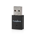 Nedis Netværk dongle | Wi-Fi | N300 | 2.4 GHz | USB2.0 | Wi-Fi-hastighed total: 300 Mbps | Windows 10 / Windows 11 / Windows 8