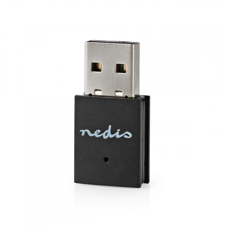 Nedis Netværk dongle | Wi-Fi | N300 | 2.4 GHz | USB2.0 | Wi-Fi-hastighed total: 300 Mbps | Windows 10 / Windows 11 / Windows 8