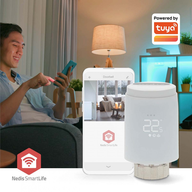 Nedis SmartLife Radiatorstyring | Zigbee 3.0 | Batteri | LED | Android™ / IOS Nedis SmartLife Radiatorstyring | Zigbee 3.0 | Batteri | LED | Android™ / IOS