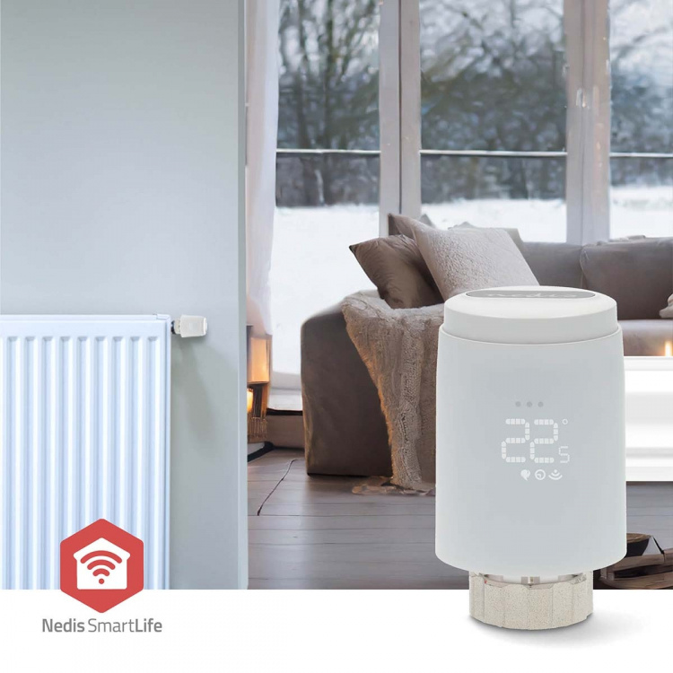 Nedis SmartLife Radiatorstyring | Zigbee 3.0 | Batteri | LED | Android™ / IOS Nedis SmartLife Radiatorstyring | Zigbee 3.0 | Batteri | LED | Android™ / IOS