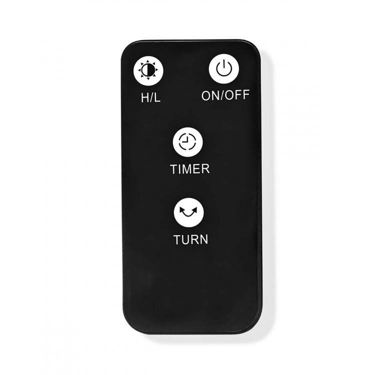 Nedis SmartLife Terrassevarmer | Wi-Fi | 1200 W | 2 Varmeindstillinger | Svingning | Fald over beskyttelse | IP24 | Sort