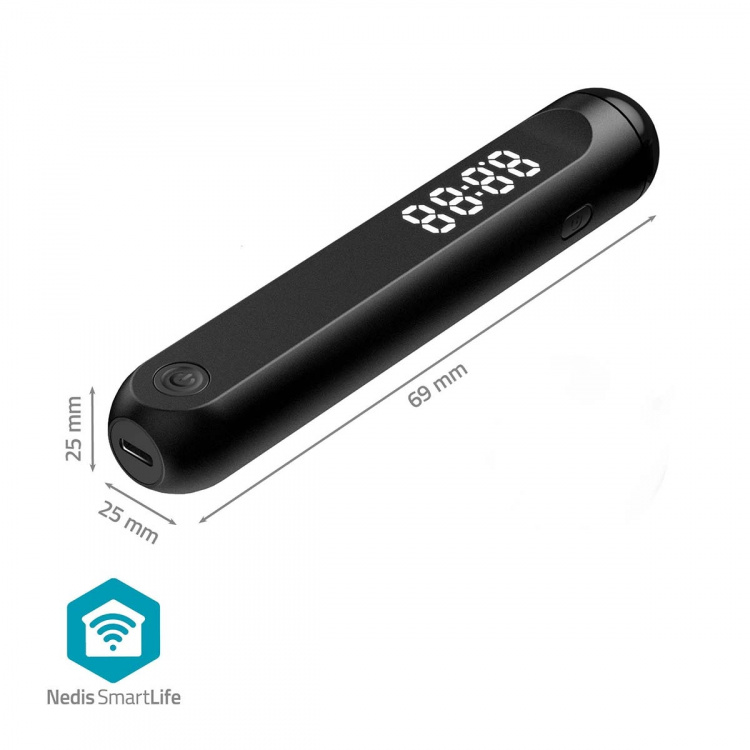 Nedis SmartLife sjippetov | Bluetooth® | Dual Hall sensor | LED | PVC | 3.00 m | Snørepose / Trådløse bolde | Sort Nedis SmartLife sjippetov | Bluetooth® | Dual Hall sensor | LED | PVC | 3.00 m | Snørepose / Trådløse bolde | Sort