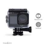 Nedis Action Cam | Dobbelt Skærm | 5K@30fps | 16 MPixel | Vandtæt op til: 30.0 m | 80 min | Wi-Fi | App tilgængelig til: Android™ / IOS | Montering inkluderet | Sort Nedis Action Cam | Dobbelt Skærm | 5K@30fps | 16 MPixel | Vandtæt op til: 30.0 m | 80 min | Wi-Fi | App tilgængelig til: Android™ / IOS | Montering inkluderet | Sort