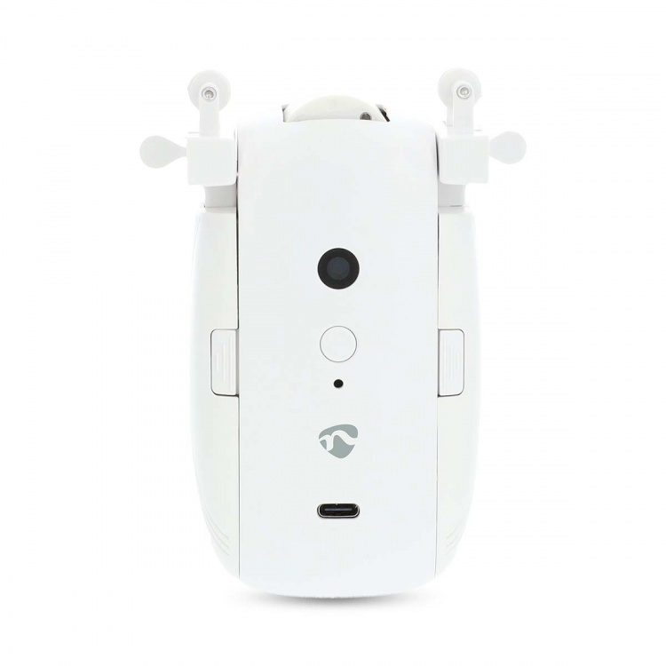 Nedis SmartLife Robot med Gardin | I-Skinne / U-Skinne | Draperer / Gardiner | Batteri / USB Drevet | 4000 mAh | Bluetooth® | Hvid