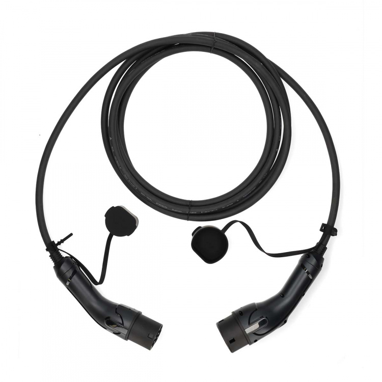 Nedis Kabel til elbil | Cable Type 2 | 16 A | 11000 W | 3-faser | 5.00 m | Sort | Gaveæske Nedis Kabel til elbil | Cable Type 2 | 16 A | 11000 W | 3-faser | 5.00 m | Sort | Gaveæske