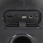 Nedis Bluetooth® Party Speaker | Maksimal batteritid: 5 timer | 150 W | Bærehåndtag | Fest lys | Kan parres | Equalizer | Orange / Sort Nedis Bluetooth® Party Speaker | Maksimal batteritid: 5 timer | 150 W | Bærehåndtag | Fest lys | Kan parres | Equalizer | Orange / Sort