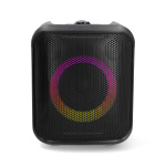 Nedis Bluetooth® Party Speaker | Maksimal batteritid: 5 timer | 150 W | Bærehåndtag | Fest lys | Kan parres | Equalizer | Orange / Sort Nedis Bluetooth® Party Speaker | Maksimal batteritid: 5 timer | 150 W | Bærehåndtag | Fest lys | Kan parres | Equalizer | Orange / Sort