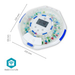 Nedis SmartLife Pilledispenser | Wi-Fi | 28 Rum | Antal alarmtider: 9 alarmtider pr. dag | Bip / Lys / Stemme | LCD display | Hvid Nedis SmartLife Pilledispenser | Wi-Fi | 28 Rum | Antal alarmtider: 9 alarmtider pr. dag | Bip / Lys / Stemme | LCD display | Hvid