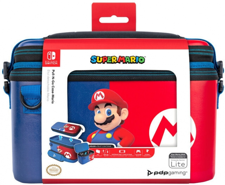 PDP Gaming Pull-N-Go Case - transportväska, Switch, Mario