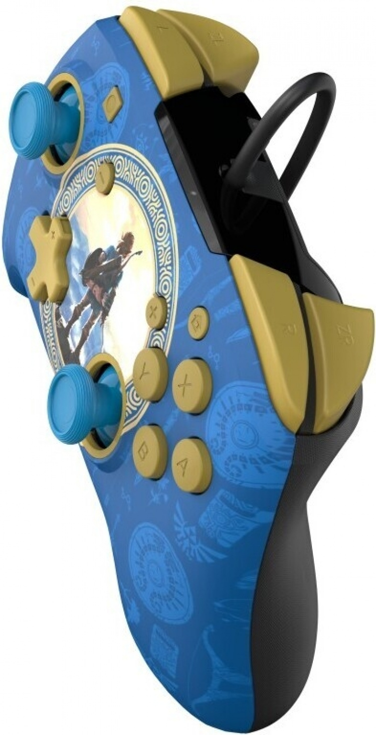PDP Gaming Rematch Wired Controller – Hyrule Blue - trådbunden styrning, Switch