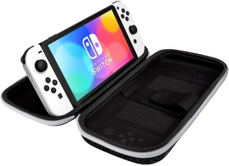 PDP Gaming Slim Deluxe Travel Case Elite – Black/White - Skyddsväska, Switch