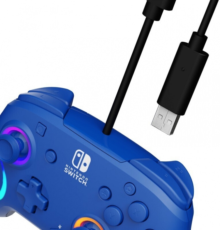PDP Gaming Afterglow Wave Wired Controller - trådbunden spelkontroll, blå, Switch