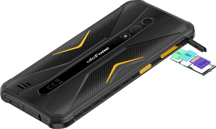 Ulefone Armor X12 Pro telefon, 64/4GB, svart/orange
