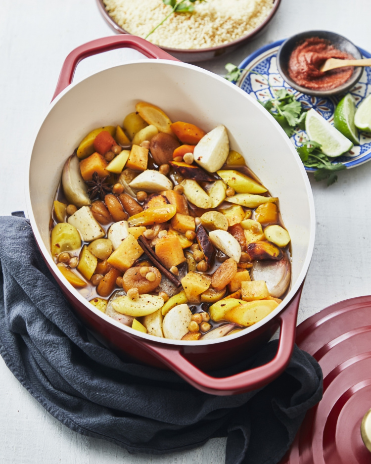 Tefal Air-gjutjärnsgryta, 5,7 L, röd