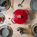 Tefal Air -gjutjärnsgryta, 4,7 L, röd