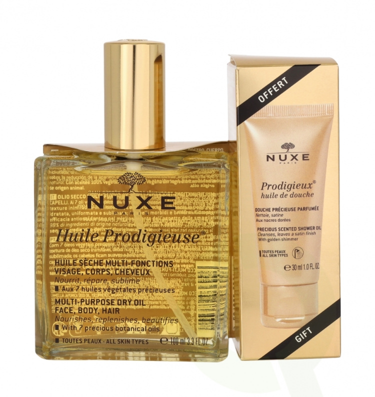 Nuxe Prodigieus Collection Set 130 ml Dry Oil 100ml/Shower Oil 30ml