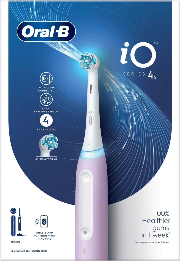 Oral B iO Series 4s - eltandborste, lavendel