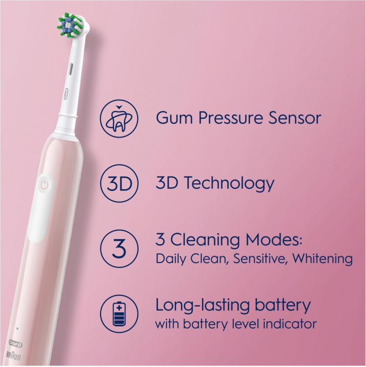 Oral B Pro Series 1 - elektrisk tandborste, rosa