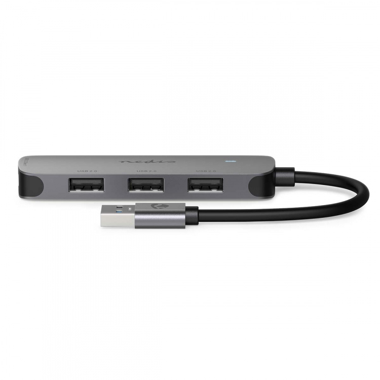 Nedis USB-hub | USB-A Male | 4x USB A Female | 4-Port port(s) | USB 2.0 / USB 3.2 Gen 1 | USB Drevet Nedis USB-hub | USB-A Male | 4x USB A Female | 4-Port port(s) | USB 2.0 / USB 3.2 Gen 1 | USB Drevet