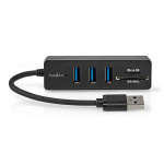 Nedis USB-hub | USB-A Male | 3x USB A Female | 5-Port port(s) | USB 3.2 Gen 1 | USB Drevet | 5 Gbps | SD & MicroSD