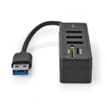 Nedis USB-hub | USB-A Male | 3x USB A Female | 5-Port port(s) | USB 3.2 Gen 1 | USB Drevet | 5 Gbps | SD & MicroSD
