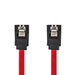 Nedis SATA kabel | 1.5 Gbps | SATA 7-Pin Hun | SATA 7-Pin Hun | Nikkelplateret | 0.50 m | Fladt | PVC | Rød | Box