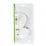 Nedis USB Multi-Port Adapter | 2-i-1 | USB 3.2 Gen 1 | USB-C™ Han | 2x USB-A | 5 Gbps | 0.20 m | Runde | Nikkelplateret | PVC | Hvid | Plastikpose