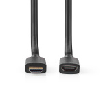 Nedis Ultra High Speed ​​HDMI ™ kabel | HDMI™ Stik | HDMI ™ -udgang | 8K@60Hz | 48 Gbps | 2.00 m | Runde | 7.9 mm | Sort | Box