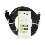 Nedis Ultra High Speed ​​HDMI ™ kabel | HDMI™ Stik | HDMI™ Stik | 8K@60Hz | 48 Gbps | 3.00 m | Runde | 6.7 mm | Sort | Label