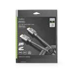 Nedis Ultra High Speed HDMI ™ kabel | HDMI™ Stik | HDMI™ Stik | 8K@60Hz | 48 Gbps | 5.00 m | Runde | 6.7 mm | Gun Metal Grå | Cover Window Box Nedis Ultra High Speed HDMI ™ kabel | HDMI™ Stik | HDMI™ Stik | 8K@60Hz | 48 Gbps | 5.00 m | Runde | 6.7 mm | Gun Metal Grå | Cover Window Box