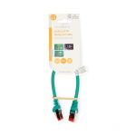 Nedis Kat 6 kabel | RJ45 Han | RJ45 Han | S/FTP | 0.25 m | Runde | LSZH | Grøn | Label