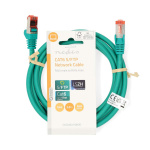 Nedis Kat 6 kabel | RJ45 Han | RJ45 Han | S/FTP | 2.00 m | Runde | LSZH | Grøn | Label