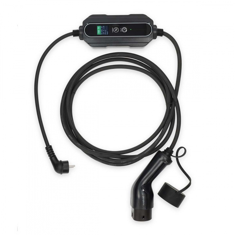 Nedis Bærbar oplader til elbiler | AT-N05V3V3-F 3G1.5 | 1380 / 2300 / 3680 W | 6 / 8 / 10 / 13 / 16 A | 1 Phase | 5.00 m | Sort | Gaveæske Nedis Bærbar oplader til elbiler | AT-N05V3V3-F 3G1.5 | 1380 / 2300 / 3680 W | 6 / 8 / 10 / 13 / 16 A | 1 Phase | 5.00 m | Sort | Gaveæske