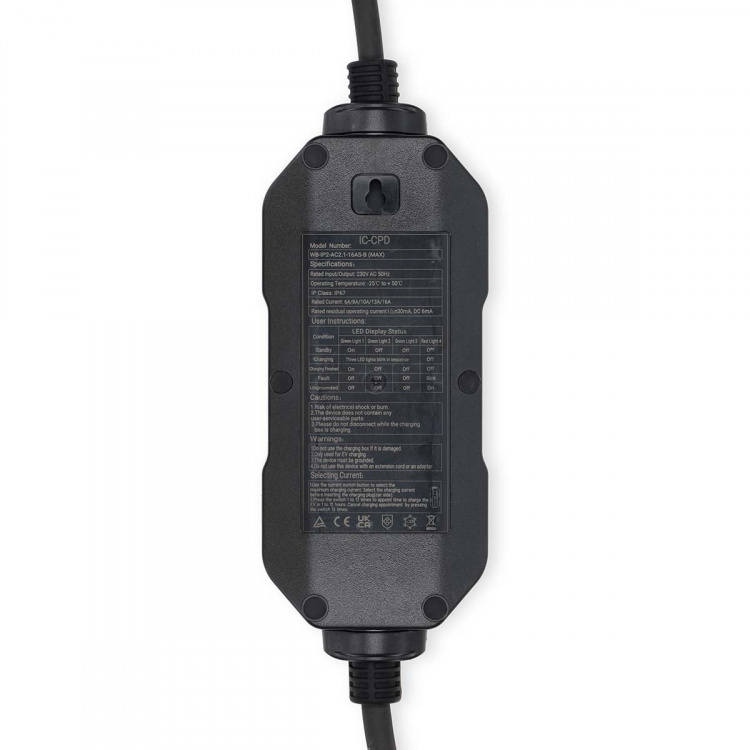 Nedis Bærbar oplader til elbiler | AT-N05V3V3-F 3G1.5 | 1380 / 2300 / 3680 W | 6 / 8 / 10 / 13 / 16 A | 1 Phase | 5.00 m | Sort | Gaveæske Nedis Bærbar oplader til elbiler | AT-N05V3V3-F 3G1.5 | 1380 / 2300 / 3680 W | 6 / 8 / 10 / 13 / 16 A | 1 Phase | 5.00 m | Sort | Gaveæske