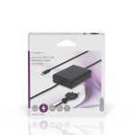Nedis notebook-adapter | GaN | 45 W | 5 / 9 / 12 / 15 / 20 V DC | 2.25 / 2.33 / 2.92 / 3.0 A | Brugt til: Notebook / Smartphone / Tablet | Euro / Type-C (CEE 7/16)