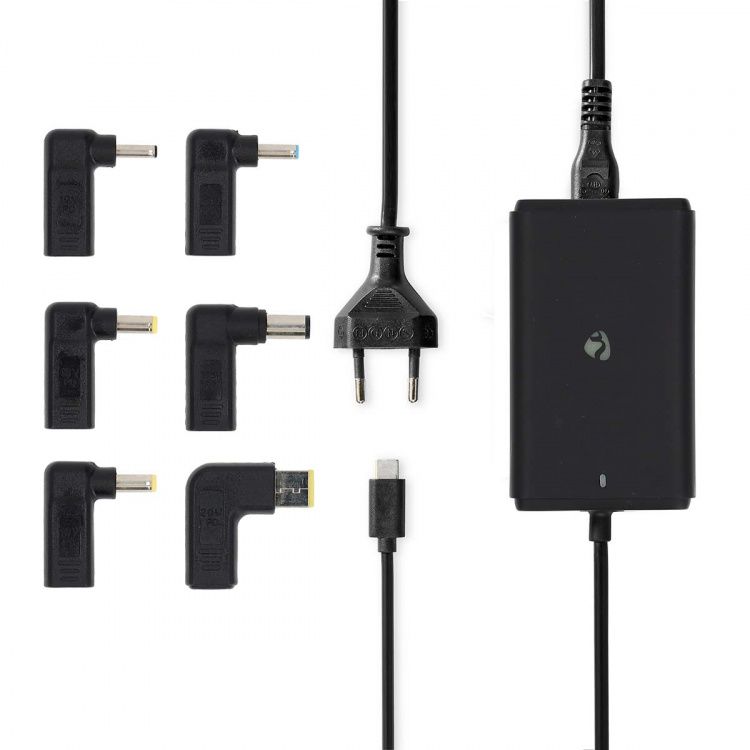 Nedis notebook-adapter | GaN | 65 W | 5 / 9 / 12 / 15 / 20 V DC | 2.4 / 3.0 / 3.25 A | Brugt til: Notebook / Smartphone / Tablet | Euro / Type-C (CEE 7/16) Nedis notebook-adapter | GaN | 65 W | 5 / 9 / 12 / 15 / 20 V DC | 2.4 / 3.0 / 3.25 A | Brugt til: Notebook / Smartphone / Tablet | Euro / Type-C (CEE 7/16)