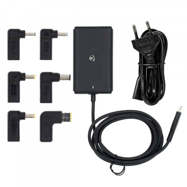 Nedis notebook-adapter | GaN | 65 W | 5 / 9 / 12 / 15 / 20 V DC | 2.4 / 3.0 / 3.25 A | Brugt til: Notebook / Smartphone / Tablet | Euro / Type-C (CEE 7/16) Nedis notebook-adapter | GaN | 65 W | 5 / 9 / 12 / 15 / 20 V DC | 2.4 / 3.0 / 3.25 A | Brugt til: Notebook / Smartphone / Tablet | Euro / Type-C (CEE 7/16)
