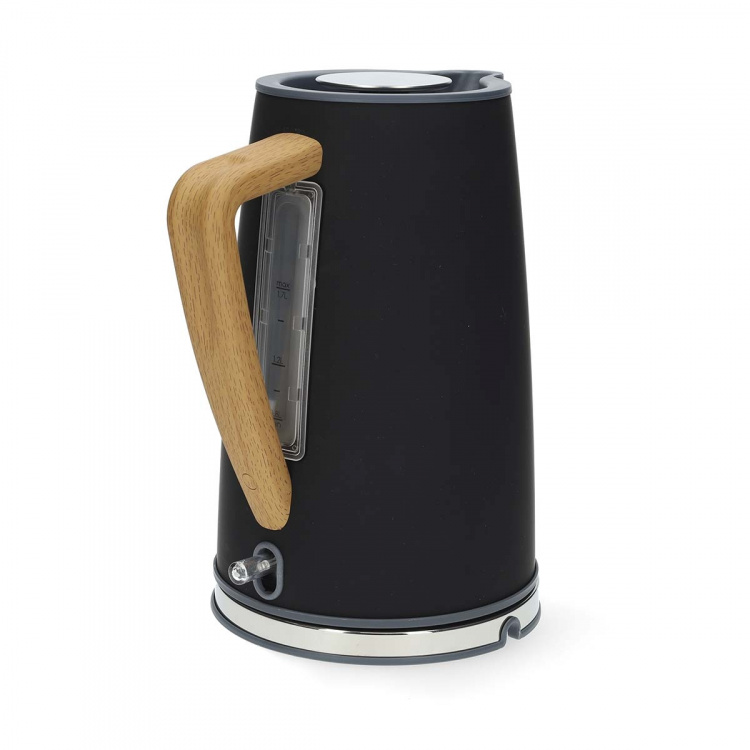 Nedis Elkedel | 1.7 l | Soft-Touch | Sort | Drejelig 360 grader | Skjult varmeelement | Strix®-controller | Beskyttelse mod kogetørring