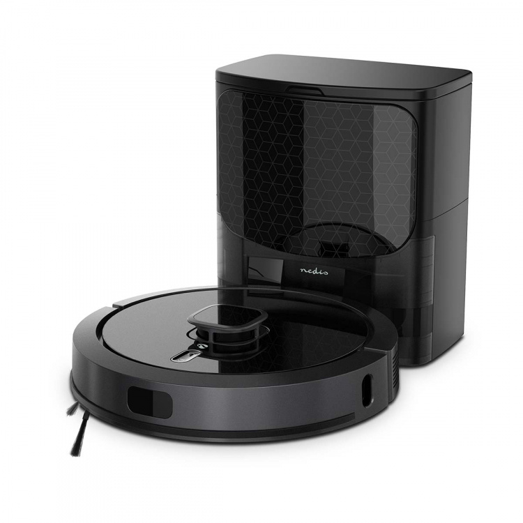 Nedis SmartLife Robot Støvsuger | Lasernavigation | Wi-Fi | Kapacitet Collection Reservoir: 0.6 l | Automatisk opladning | Maksimal driftstid: 3 timer | Sort | Android™ / IOS Nedis SmartLife Robot Støvsuger | Lasernavigation | Wi-Fi | Kapacitet Collection Reservoir: 0.6 l | Automatisk opladning | Maksimal driftstid: 3 timer | Sort | Android™ / IOS