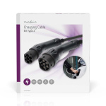 Nedis Kabel til elbil | Cable Type 2 | 32 A | 22000 W | 3-faser | 5.00 m | Sort | Gaveæske