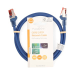 Nedis Kat 6 kabel | RJ45 Han | RJ45 Han | S/FTP | 1.00 m | Runde | LSZH | Blå | Label