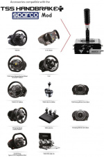 Thrustmaster TSS Handbroms Sparco Mod+ handbromsstillbehör för PS4 / PS5 / PC / Xbox