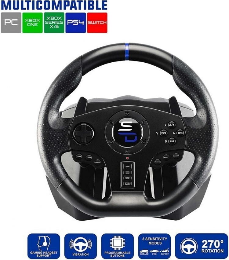 Subsonic Superdrive SV850 Drive Pro Sport rattkontroll för PS4 / Switch / Xbox / PC