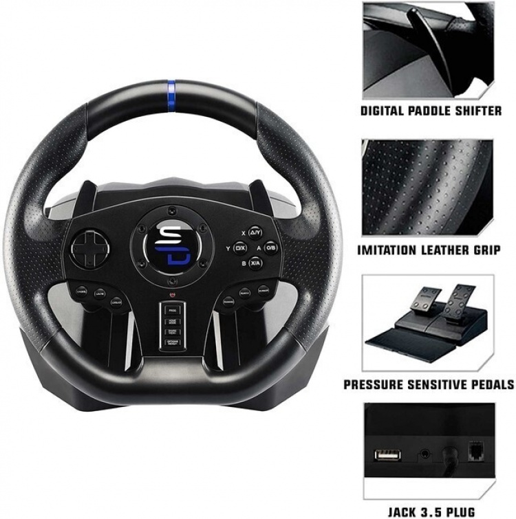 Subsonic Superdrive SV850 Drive Pro Sport rattkontroll för PS4 / Switch / Xbox / PC