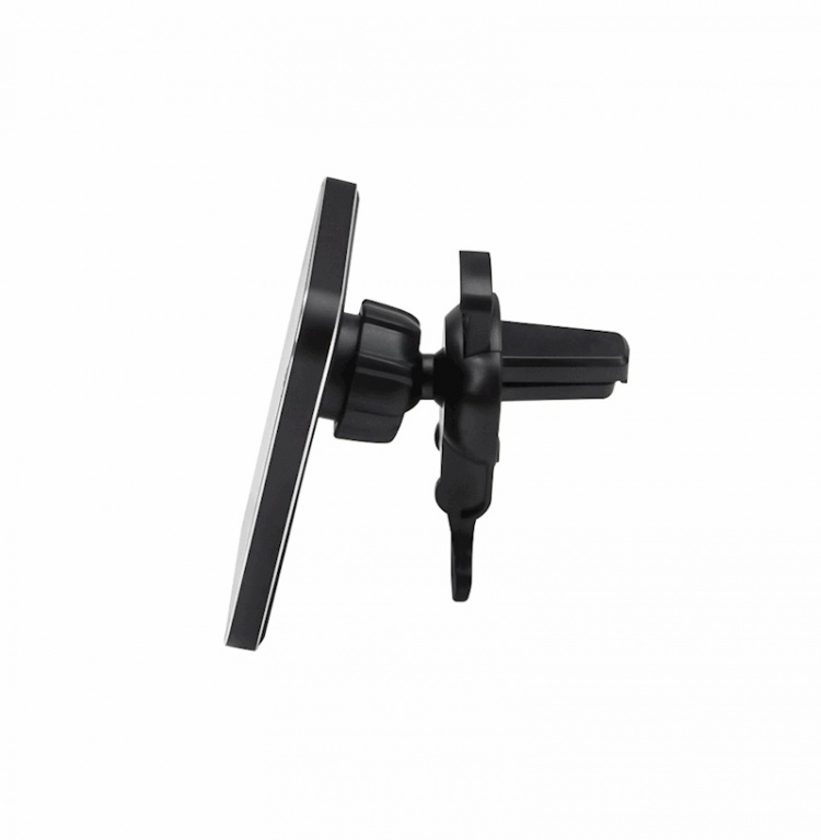 Forever MACH-100 - Bilholder med trådløs opladning til smartphones, 15W, sort