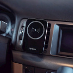 Forever MACH-100 - Bilholder med trådløs opladning til smartphones, 15W, sort