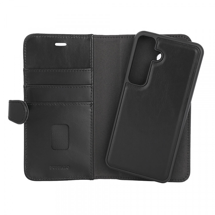 Buffalo Wallet Læder 2-i-1 Sort - Samsung S24 5G Buffalo Wallet Læder 2-i-1 Sort - Samsung S24 5G