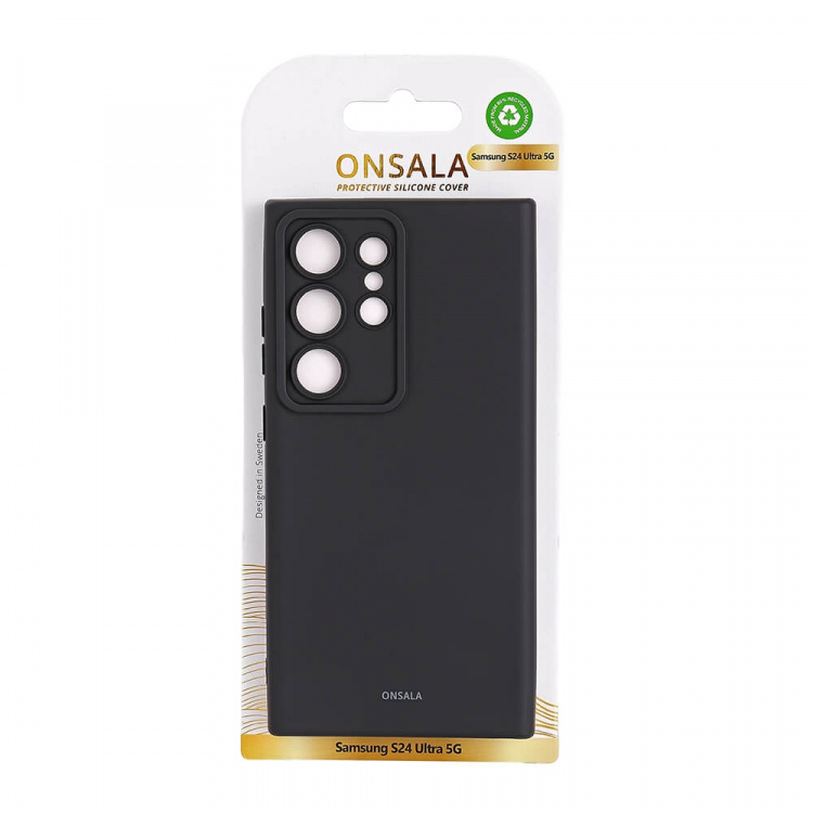 Onsala Cover Silikone Samsung S24 Ultra 5G Sort Onsala Cover Silikone Samsung S24 Ultra 5G Sort