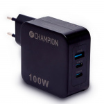 Champion Laddare 100W PD / QC Svart Champion Laddare 100W PD / QC Svart