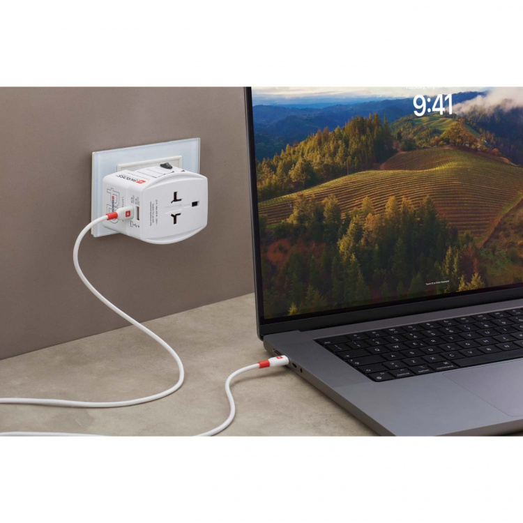 SKROSS World Adapter MUV USB AC65PD 1xUSB-C PD + 1xUSB-A 65W